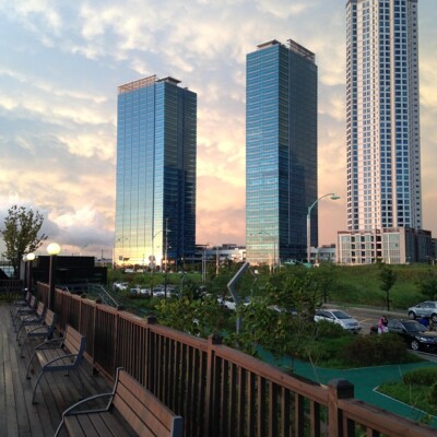 incheon,  songdo,  budynek,  jestem phone6 czy